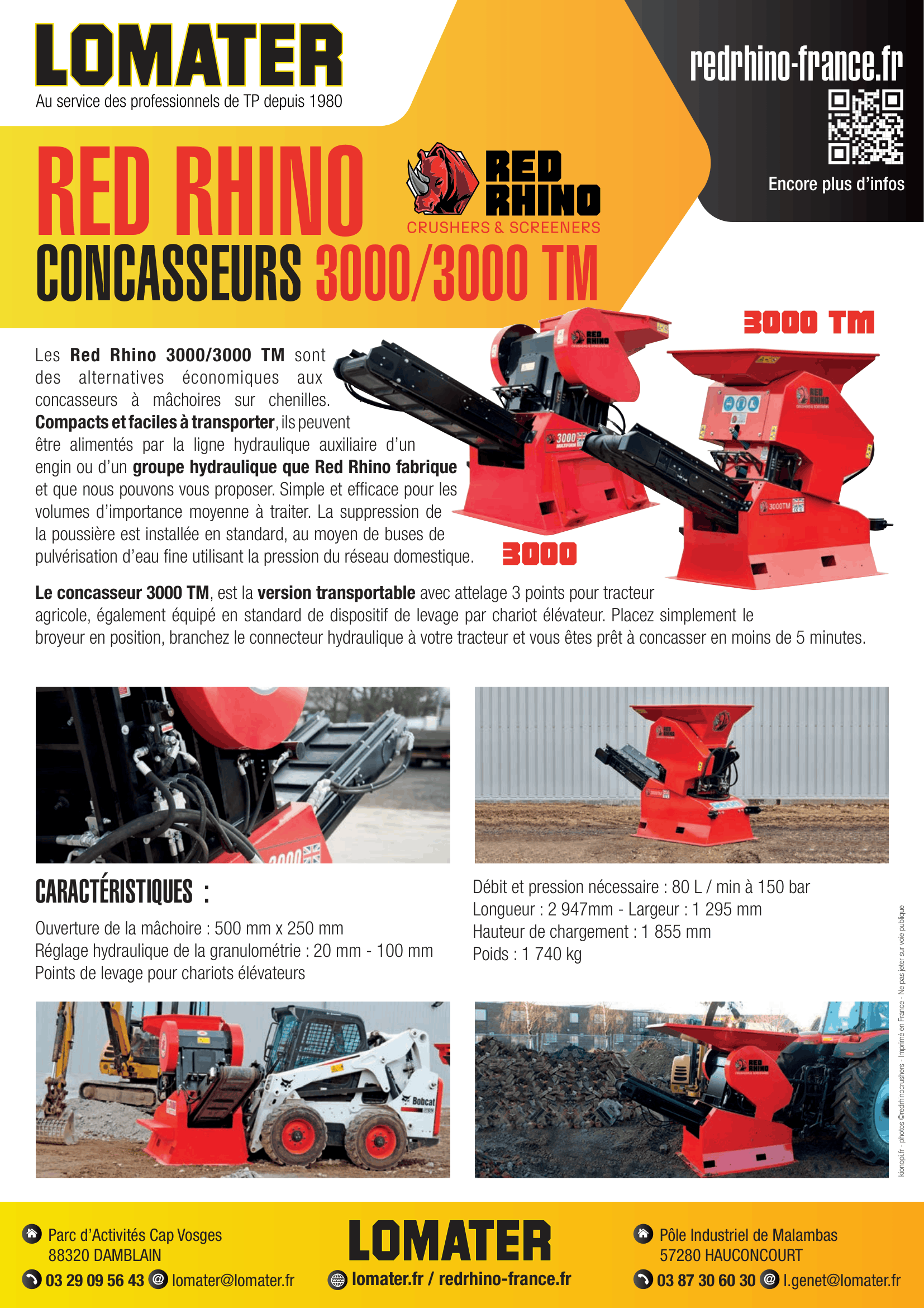 Aperçu de la fiche des concasseurs 3000 - 3000TM Red Rhino