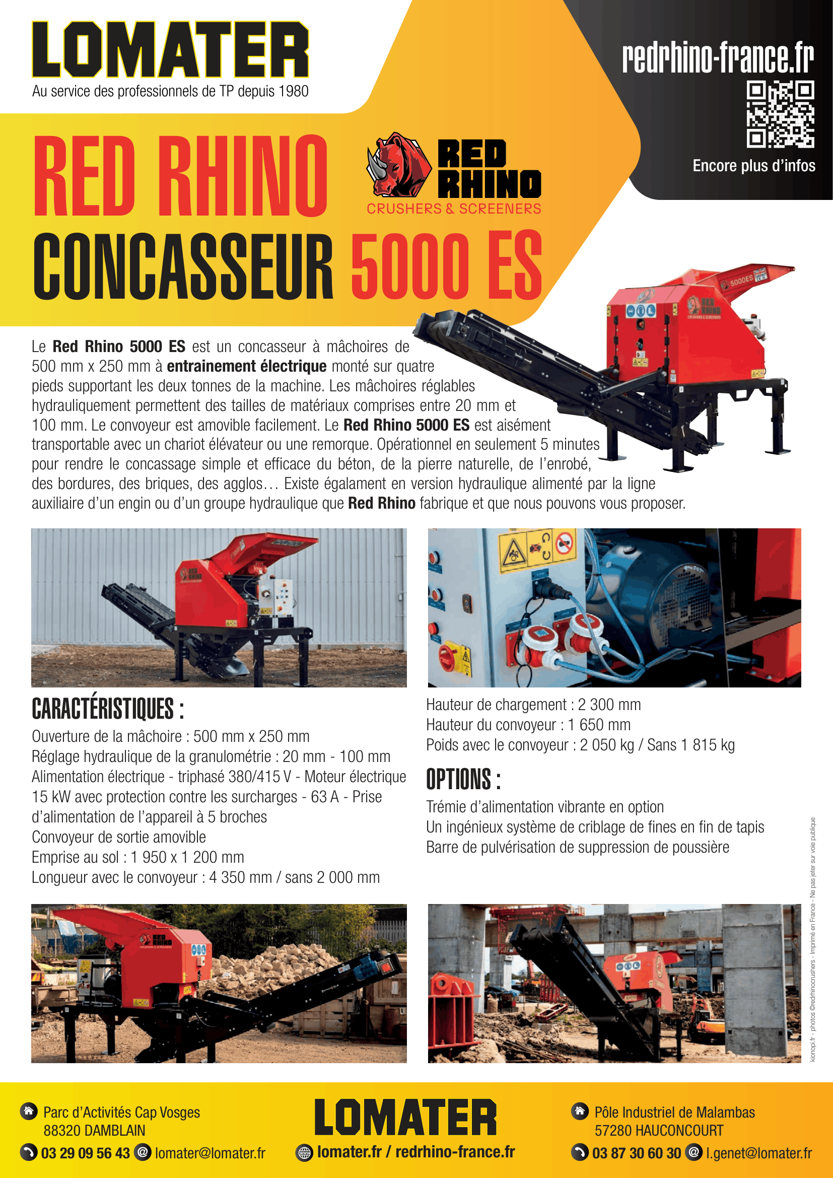 Aperçu de la fiche du concasseur 5000 ES